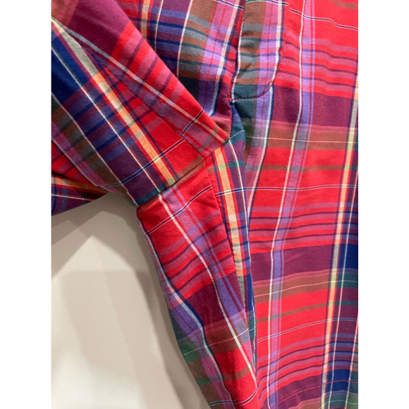 RLX Ralph Lauren Plaid Madras Colourful Preppy Golf Shorts Mens 36 Red Blue - Picture 6 of 14